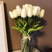 Load image into Gallery viewer, 10PCS PU Fake Tulips Real Touch beautiful and Eligant Flower Real Touch Bouquet For Wedding Decoration Flowers Home Garden Decor