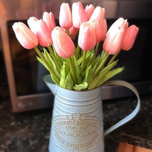 Load image into Gallery viewer, 10PCS PU Fake Tulips Real Touch beautiful and Eligant Flower Real Touch Bouquet For Wedding Decoration Flowers Home Garden Decor