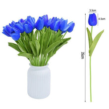 Load image into Gallery viewer, 10PCS PU Fake Tulips Real Touch beautiful and Eligant Flower Real Touch Bouquet For Wedding Decoration Flowers Home Garden Decor