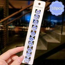 Load image into Gallery viewer, 10pcs Small Flower Buckle Hair Clips Hairpins for Women Girls Fashion Hair Styles Holder Hair Pins Claws Wedding Hair Accessories for Brides and Bridesmaids