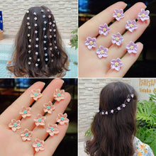 Load image into Gallery viewer, 10pcs Small Flower Buckle Hair Clips Hairpins for Women Girls Fashion Hair Styles Holder Hair Pins Claws Wedding Hair Accessories for Brides and Bridesmaids