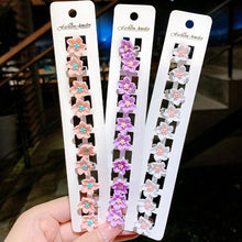 Load image into Gallery viewer, 10pcs Small Flower Buckle Hair Clips Hairpins for Women Girls Fashion Hair Styles Holder Hair Pins Claws Wedding Hair Accessories for Brides and Bridesmaids