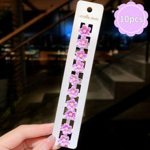 Load image into Gallery viewer, 10pcs Small Flower Buckle Hair Clips Hairpins for Women Girls Fashion Hair Styles Holder Hair Pins Claws Wedding Hair Accessories for Brides and Bridesmaids