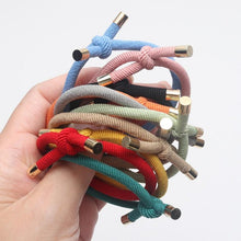 Load image into Gallery viewer, 10PCS Women Elastic Hair Rubber Bands High Quality Girls Hair Bands Hair Scrunchies Gold Plated Hair Accessories Hair Gum Tie Gorgeous Hair Accessories For Women