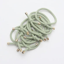 Load image into Gallery viewer, 10PCS Women Elastic Hair Rubber Bands High Quality Girls Hair Bands Hair Scrunchies Gold Plated Hair Accessories Hair Gum Tie Gorgeous Hair Accessories For Women