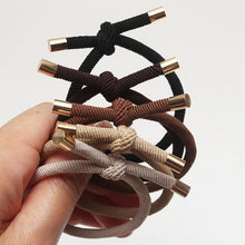 Load image into Gallery viewer, 10PCS Women Elastic Hair Rubber Bands High Quality Girls Hair Bands Hair Scrunchies Gold Plated Hair Accessories Hair Gum Tie Gorgeous Hair Accessories For Women