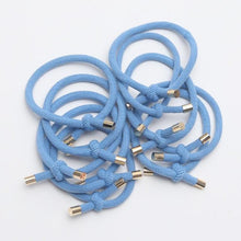 Load image into Gallery viewer, 10PCS Women Elastic Hair Rubber Bands High Quality Girls Hair Bands Hair Scrunchies Gold Plated Hair Accessories Hair Gum Tie Gorgeous Hair Accessories For Women