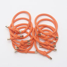 Load image into Gallery viewer, 10PCS Women Elastic Hair Rubber Bands High Quality Girls Hair Bands Hair Scrunchies Gold Plated Hair Accessories Hair Gum Tie Gorgeous Hair Accessories For Women