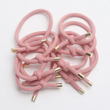 Load image into Gallery viewer, 10PCS Women Elastic Hair Rubber Bands High Quality Girls Hair Bands Hair Scrunchies Gold Plated Hair Accessories Hair Gum Tie Gorgeous Hair Accessories For Women