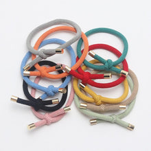 Load image into Gallery viewer, 10PCS Women Elastic Hair Rubber Bands High Quality Girls Hair Bands Hair Scrunchies Gold Plated Hair Accessories Hair Gum Tie Gorgeous Hair Accessories For Women