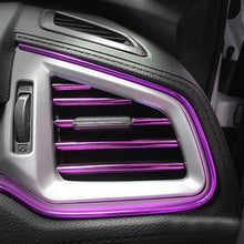 Load image into Gallery viewer, 10Pcs/set Universal Car Air Conditioner Vent Outlet Trim Strip Decoration U Shape Moulding Trim Strip Line Car Shiny Accessories Car Air Conditioner Outlet Decorative U Shape Moulding Trim Strips Decor Car Styling Accessories