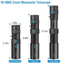 Load image into Gallery viewer, 10X-300X Zoom Monocular Telescope High Definition Phone Telephoto Lens