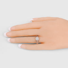 Load image into Gallery viewer, 0.25 Carat Genuine White Diamond 14K White Gold Ring (E-F Color, SI Clarity)