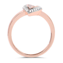 Load image into Gallery viewer, 0.29 Carat Genuine White Diamond 14K Rose Gold Ring (E-F Color, SI1-SI2 Clarity)
