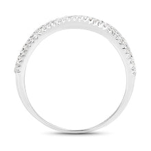 Load image into Gallery viewer, 0.46 Carat Genuine White Diamond 14K White Gold Ring (F-G Color, SI Clarity)