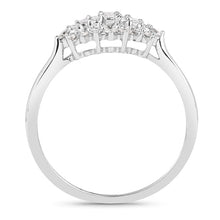Load image into Gallery viewer, 0.37 Carat Genuine White Diamond 14K White Gold Ring (E-F Color, VS-SI Clarity)