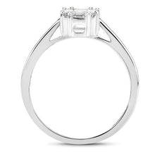 Load image into Gallery viewer, 0.48 Carat Genuine White Diamond 18K White Gold Ring