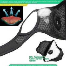 Load image into Gallery viewer, 11-Piece Set: Breathable Bacteria-Proof Sport Face Mask with Activated Carbon PM 2.5