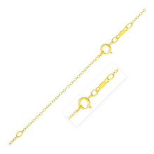 Load image into Gallery viewer, Extendable Cable Chain in 14k Yellow Gold (1.2mm)