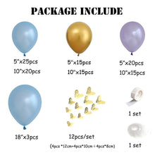 Load image into Gallery viewer, 116pcs Blue Purple Balloon Garland Arch Kit Balloons Birthday Party Decorations High Quality Balloon For Birthday Wedding Aniversary Party For Girl Birthday s