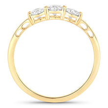Load image into Gallery viewer, 0.51 Carat Genuine Lab Grown Diamond 14K Yellow Gold Ring