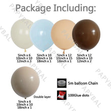 Load image into Gallery viewer, 117Pcs Blue Rose Gold Birthday Arch Garland Kit Double Layer Balloons Set For Wedding Charming Baby Shower Decoration Girl Birthday Ballons