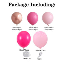 Load image into Gallery viewer, 119 Pcs Peach Pink Rose Gold Latex Balloons For Wedding Birthday Valentine's Day Party Decorations Office Parties Baby Showers Girl Birthday Party Ballon Decoration IN Modern Style