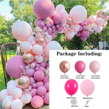 Load image into Gallery viewer, 119 Pcs Peach Pink Rose Gold Latex Balloons For Wedding Birthday Valentine's Day Party Decorations Office Parties Baby Showers Girl Birthday Party Ballon Decoration IN Modern Style