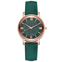 Load image into Gallery viewer, Womens Watches Bracelet Set Starry Sky Ladies Watch Casual Leather Student Quartz Wristwatch Luxury Fashion Minimalist Leather Strap Dress Analogue Quartz Round Elegant Watch