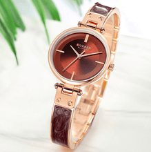 Load image into Gallery viewer, Womens Elegant Stainless Steel Watch With Ceramic Bracelet In Shimmering Marble Colors
