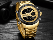 Load image into Gallery viewer, Mens Wrist Watch, Waterproof Analog Digital Watches Multifunction Stainless Steel Business Watches For Man Perfect Gift