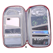 Load image into Gallery viewer, 12 Pocket Travel Passport Wallet