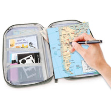 Load image into Gallery viewer, 12 Pocket Travel Passport Wallet