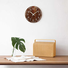 Load image into Gallery viewer, 12 Inch Luminous Wall Clock Wall Clock Luminous Wall Clock Wood Silent Light in Dark Night Nordic Fashion Wall Clock Non Ticking Clock with Night Light Wood Silent light in dark night Nordic Fashion Wall Clock Non Ticking Clock With Night Light