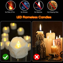 Load image into Gallery viewer, 12-Pack: LED Timer Candle Decoration