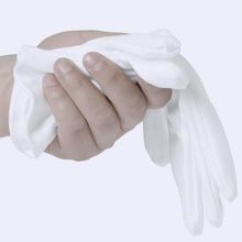 Load image into Gallery viewer, 12-Pairs: White Cotton Gloves