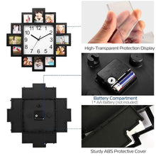 Load image into Gallery viewer, 12-Picture Display Wall Clock
