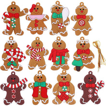 Load image into Gallery viewer, 12-Piece: Gingerbread Man Ornaments