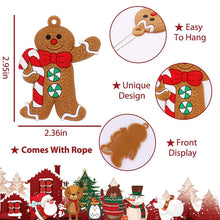 Load image into Gallery viewer, 12-Piece: Gingerbread Man Ornaments