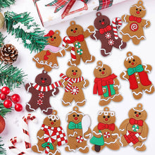 Load image into Gallery viewer, 12-Piece: Gingerbread Man Ornaments