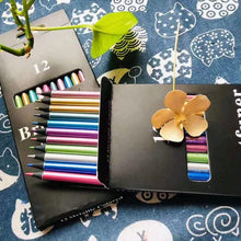 Load image into Gallery viewer, 12-Piece: Metallic Colored Pencils