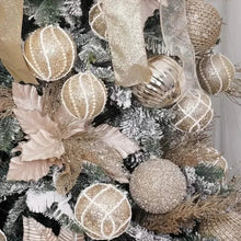Load image into Gallery viewer, 12-Piece Set: Large Sparkling Glittering Sequins Foam Ball Ornaments