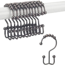 Load image into Gallery viewer, 12-Piece Set: Titanker Shower Curtain Hooks Rings