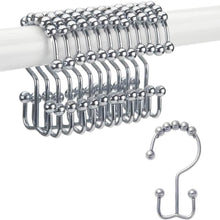 Load image into Gallery viewer, 12-Piece Set: Titanker Shower Curtain Hooks Rings