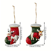 Load image into Gallery viewer, 12-Pieces: Christmas Tree Colorful Resin Elk Pendant Decoration