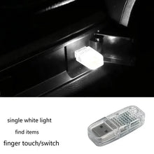 Load image into Gallery viewer, 12-Pieces: Colorful Lights Car USB Atmosphere Lights
