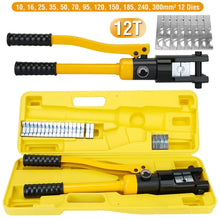 Load image into Gallery viewer, 12 Ton Hydraulic Wire Crimper