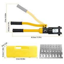 Load image into Gallery viewer, 12 Ton Hydraulic Wire Crimper