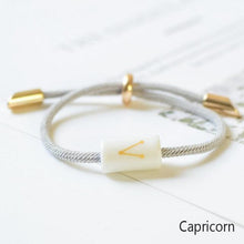 Load image into Gallery viewer, 12 Zodiac Bracelet Charm Jewelry Adjustable Braided Rope Couple Bracelets Handmade Navy String Bracelet With Metal Knot Men Women Braided Bracelets Gifts
