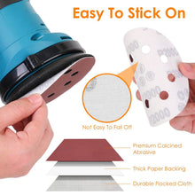 Load image into Gallery viewer, 120-Pack: 5-Inch 8 Hole Round Sandpapers